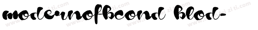 modernofbcond blod字体转换